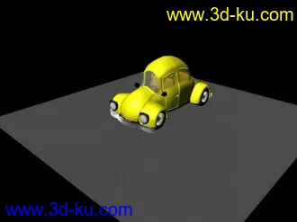 3D打印模型带绑定的卡通汽车的图片