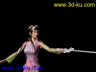 3D打印模型有贴图，有绑定，古代美屡，感觉像碧瑶的图片