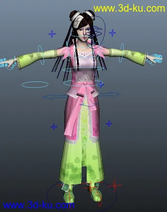 3D打印模型有贴图，有绑定，古代美屡，感觉像碧瑶的图片