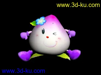 3D打印模型桃子卡通人的图片