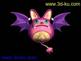 3D打印模型卡通蝙蝠的图片