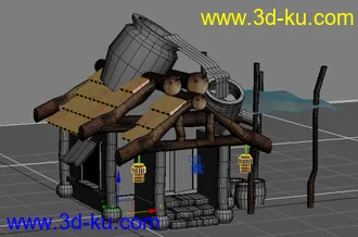 3D打印模型Q版房子的图片