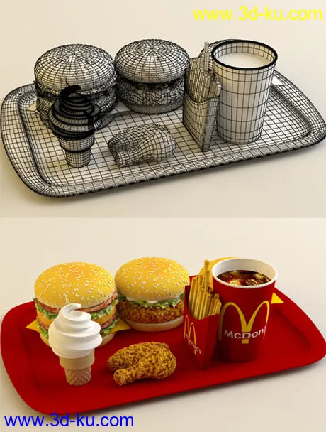 Mcdonald's vray模型的图片1