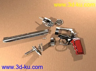 3D打印模型左轮手枪的图片