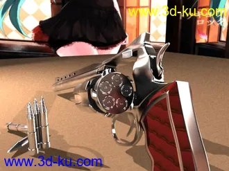 3D打印模型左轮手枪的图片