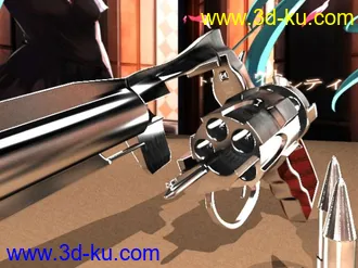 3D打印模型左轮手枪的图片