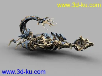 高精度3d.Max.8变形金刚模型之Scorponok的图片