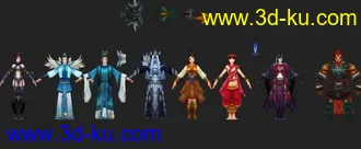 3D打印模型创世西游NPC小集合的图片