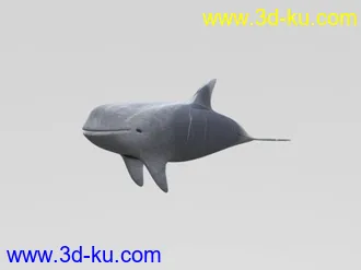 3D打印模型原創花紋海豚的图片