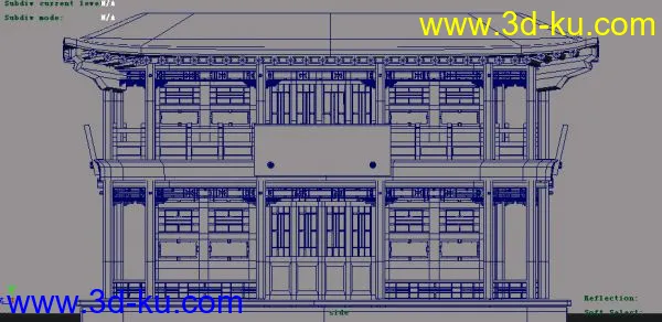 一个古建模型的图片1