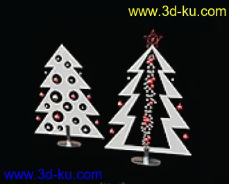3D打印模型圣诞树 雪人 雪屋子的图片