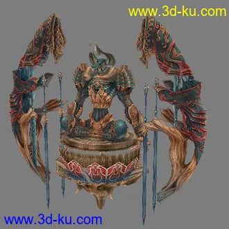 3D打印模型狂战的图片