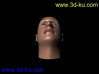 3D打印模型maya精致人头带贴图的图片