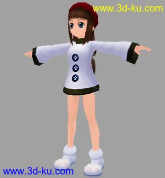 3D打印模型猫猫妞 自己做的练习的图片