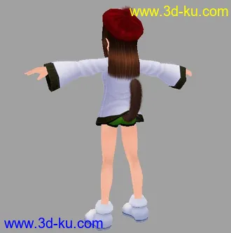 3D打印模型猫猫妞 自己做的练习的图片