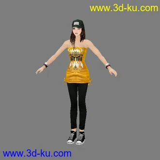 3D打印模型漂亮女模特的图片