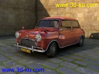 3D打印模型经典MINI车CG场景的图片
