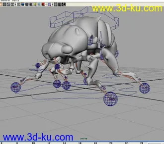 3D打印模型苍蝇绑定的图片