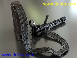 3D打印模型盖特机枪一挺的图片