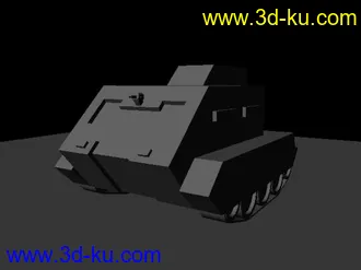 3D打印模型坦克低模的图片