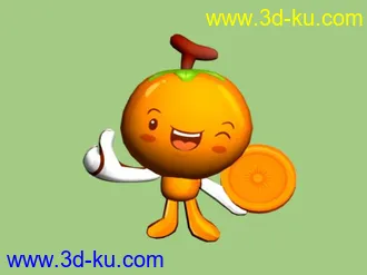 3D打印模型卡通橙子的图片