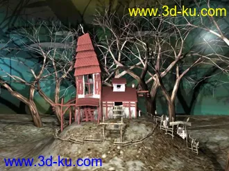 3D打印模型第一次，是个鬼屋，请多多指教的图片