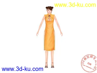 3D打印模型旗袍的图片