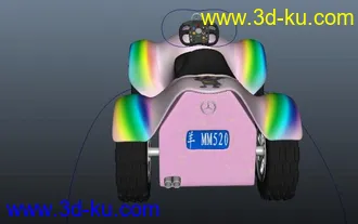 3D打印模型婴儿电动单车（带绑定）低版本打开忽略版本号哈的图片