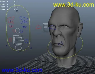 3D打印模型人头表情的图片