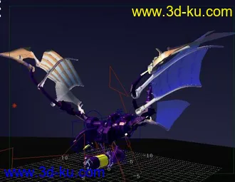 3D打印模型魔兽中的龙的图片