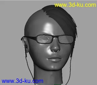 3D打印模型第一次做人模，而且是自己。的图片