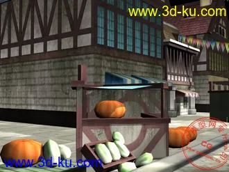3D打印模型古西方城镇的图片