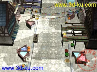 3D打印模型古西方城镇的图片