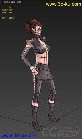 3D打印模型空闲时做的女人模，欢迎指点的图片