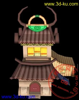 3D打印模型卡通房子的图片