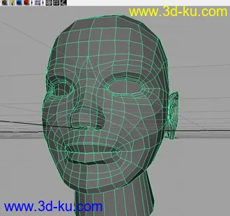 3D打印模型自己第一次做的人头的图片