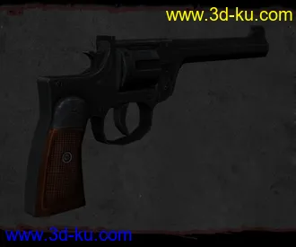 3D打印模型自己做的把左轮的图片