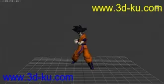 3D打印模型七龙珠悟空含动作的图片