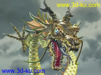 3D打印模型龙！！带动画、有材质！！！！的图片