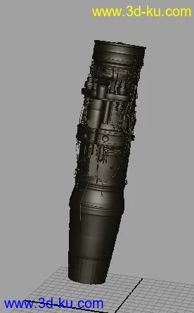 3D打印模型一个MAYA 飞机发动机的图片