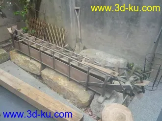 3D打印模型古早時期的水車-含貼圖的图片