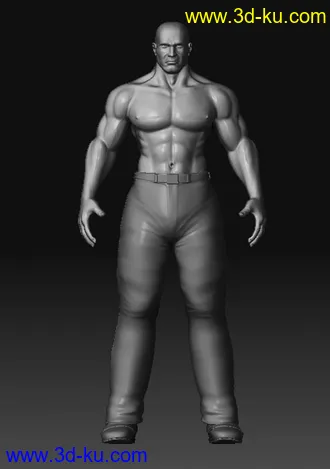 3D打印模型强壮的男人的图片