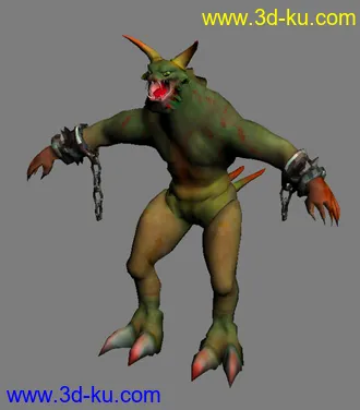 3D打印模型傲千怪物----道士宝宝--神兽的图片