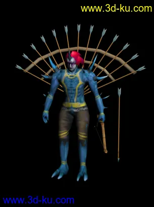 3D打印模型补发一次·傲千冰宫弓箭手·····的图片