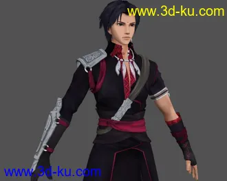 3D打印模型古剑黑帅哥——苏苏！的图片
