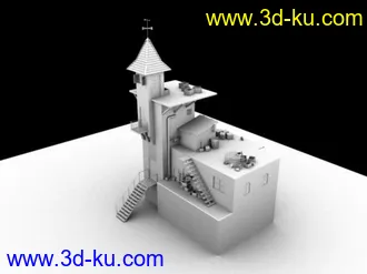 3D打印模型简易破楼的图片