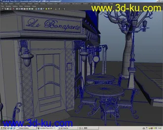 3D打印模型街边小景的图片