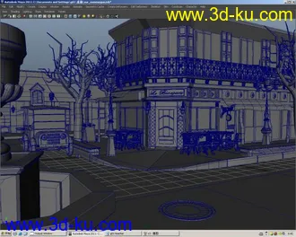 3D打印模型街边小景的图片