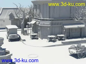 3D打印模型街边小景的图片