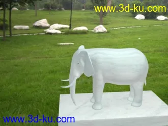 3D打印模型maya大象石雕的图片